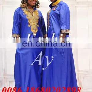 Hot Sale African Bazin Riche Styles Women Dresses With Embroidery thumbnail-2