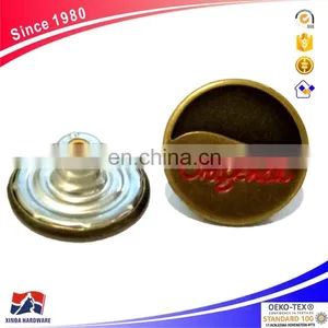 Chinese Manufacturers Wholesale Custom Copper Surface Button thumbnail-1