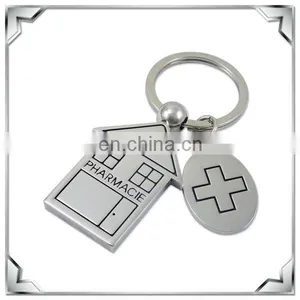 Customized Metal House Shape Promotional Keyring thumbnail-1