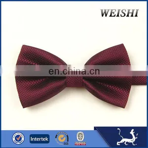 Fashion Design White Wedding Plain Bow Tie Mens thumbnail-1