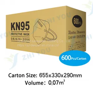 Non Woven KN95 Face Mask Soft Breathable Protective Mask Anti Micro Particles 95% Dust thumbnail-1