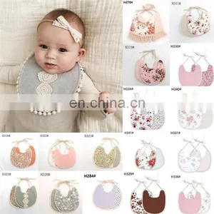 1PC Newborn Baby Boys Girls Bibs Cute Saliva Towel Feeding Cotton Bibs Dribble Bandana Scarf Dinner Feeding Tassel Double-deck thumbnail-2