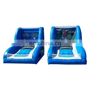 Blue Inflatable Basketball Hoop Play Center Fun Basketball Game Court For Sale thumbnail-1