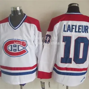 Montreal Canadiens #10 Lafleur Throwback White Jersey thumbnail-1