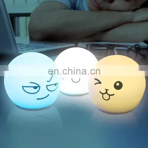 2020 Christmas Gift Silicone Pat Light Lamp Dimmable RGB Lights Lamp for Kids thumbnail-1