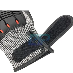 Superior Grip Cut Resistant Level 5 Protection Mechanic Impact Gloves For Car Tools Garden Construction thumbnail-5
