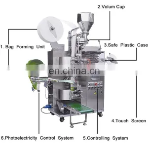 KV High Accuracy Triangle Bag Nylon Tea Packaging Machine for Ginseng Oolong Tea thumbnail-5