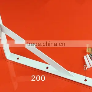 White Heavy Duty Wall Angle Shelf Bracket With Powder Coated For Dubai Market thumbnail-1