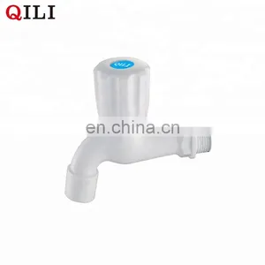 White Plastic Long Nose Bib Cock Water Faucet thumbnail-1