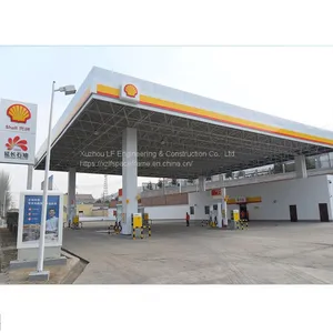 Xuzhou LF Space Frame Gas Petrol Station Canopy thumbnail-5
