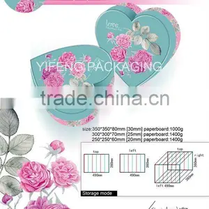 High End Heart Shape Jewelry Paper Packaging Box thumbnail-1