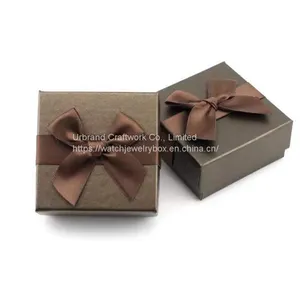 Brown Bow Jewelry Packing Box Ring Necklace Earrings Bracelet Box Gift Handbag Matching thumbnail-4