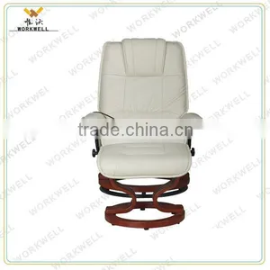 WorkWell White Modern Zero Gravity Recliner Chair With PU Leather Kw-R54 Quality Choice thumbnail-2
