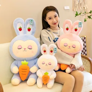 Creative New Strawberry Radish Rabbit Plush Toy Rabbit Doll Birthday Gift thumbnail-1