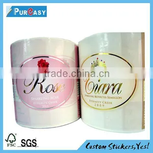 Golden Foiled Sticker Labels From Shanghai Factory Direct thumbnail-1