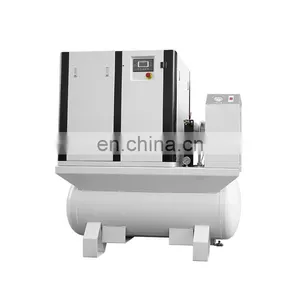 Screw Compressor 15 hp Tank Vsd Screw Refrigerant Compressor 11 kw 16 Bar Vfd Screw Compressor thumbnail-1