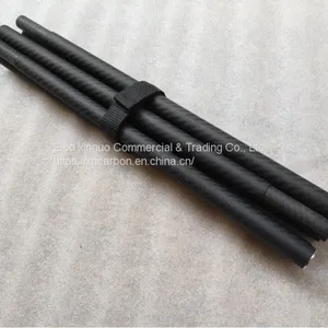 Ultralight 185cm 6ft Carbon Fiber Foldable Tube Carbon Fiber Camping Tent Pole Carbon Fiber Greenhouse Pole thumbnail-2