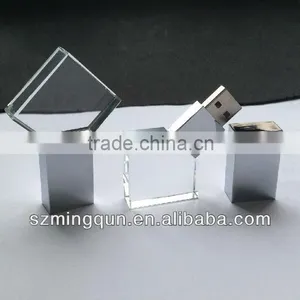 New Product Heart Shape Crystal USB Stick With LED Light Inside Gadget thumbnail-6