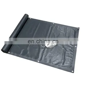 Sun Protection Waterproof PVC Material Privacy Screen Balcony Cover Fabric Includes 30 Cable Ties 0.9 x 6 m Anthracite thumbnail-1