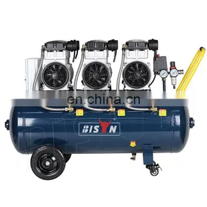 Bison China OEM Available Silence Portable Oil Free Air Dental Compressor Price thumbnail-1