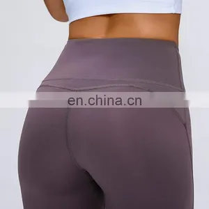High Waisted Flared Fit Yoga 3/4 Capri Pants With Wide Legs For Fitness Gym Running Jogging Dance Sports thumbnail-3