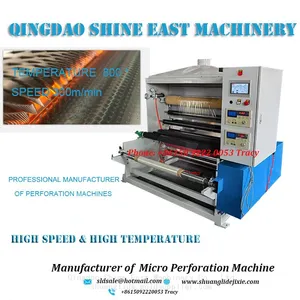300m/min 800 Degree Hot Needle Micro Perforation Machine Rotary Needle Roller Punching Machine thumbnail-1