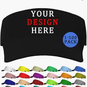 Custom Visor Cap Bulk Design Your Own Text Logo Photo Picture Personalized Visor thumbnail-1