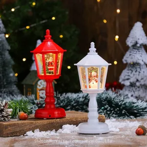 Musical & Luminous Christmas Snowman Lamps - Tabletop Decorations for Holiday Scenes & Retail thumbnail-4