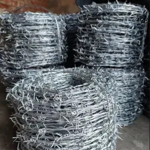 Galvanized-Coated Iron Wire Blade Barbed Wire Coil for Prison Fence Protection Railway Concertina Razor Wire thumbnail-1
