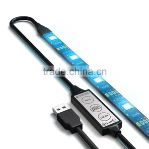 IP65 Exopy Flex SMD 5050 RGB 0.5m Usb Powered Led Strip Light thumbnail-4