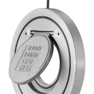 H74 Stainless Steel 304 CF8 PN16 Wafer Single Disc Swing Check Valve With Hard-Sealed thumbnail-2