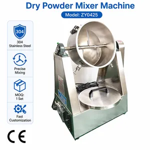 Multi-functional 5kg Powder Mixer Machine Stainless Steel Rotating Drum Blender for Spices Chemicals and Food Powder thumbnail-5