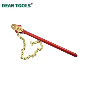 Non-Sparking Pipe Wrench(Chain Pipe), Spark-free Safety Wrenches, Aluminum Bronze, thumbnail-3