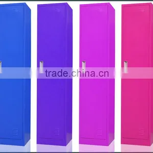 Home Furniture Deep Color Metal Bedroom Lockers Of One Door thumbnail-3