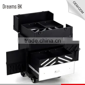 PVC Rolling Case Trolley Beauty Tool Case Makeup Storage Case thumbnail-5