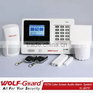 Auto Dial Wireless Home Pstn Alarm Systems With Learning Code Accessories and TFT Colorful LCD Display thumbnail-1