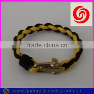 Fashion 2 Color Gold Adjustable Paracord Bracelet Shackle thumbnail-1