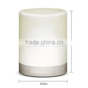 LED TF Aux Bluetooth 7 Colors Changering Wireless Smart Bluetooth Lamp Speaker With Blue Green Light Hook thumbnail-2
