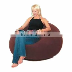 PVC Inflatable Flocked Sofa (Round) thumbnail-1