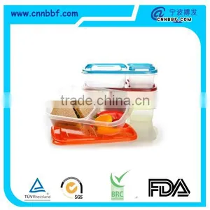 Custom Plastic Treasure Chest Lunch Box/Lunch Box - Cyan - Contents Not Included thumbnail-1