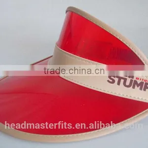 Wholesale Cheap Sunshade uv Protection Plastic Clear Pvc Sun Visor Cap thumbnail-4