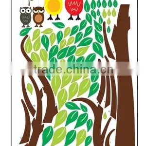 ALFOREVER the Owl Sit on the Tree Wall Sticker,owl Tree Sticker thumbnail-4