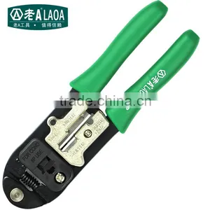 LAOA 8P Hand Crimping Tools / Network Crimping PlierModular Plug Crimping Cutter Crimper Tools for Round Wire Flat Wire thumbnail-2