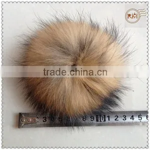 Genuine Raccoon Fur Pompons thumbnail-1