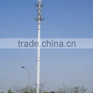 Hot Dip Galvanized Monopole Microwave Gsm Antenna Tower thumbnail-5