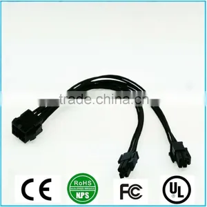 6 Pin to 8pin Video Card Individual Sleeved Power Cable thumbnail-2
