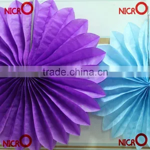 HOT!!China Regional Feature Paper Fan and Tissue Fans Party Decor thumbnail-1