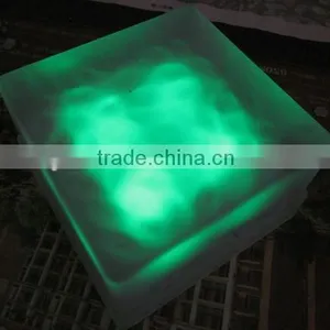Glass Solar Powered Led Underground Light With Red Color, Glass Solar Brick Light thumbnail-4