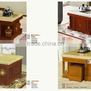 Elegant Travertine Marble Coffee Table thumbnail-6