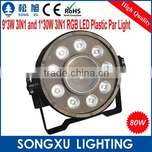 2015 Newest 9x3w Plus 1x30w High Power Cob Led Par Lights Led Par 64 Led Par Cans for Christmas Wedding Stage Quality Choice thumbnail-3